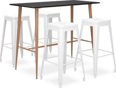 Produktbild von 5-tlg. Bar-Set Schwarz und Weiß