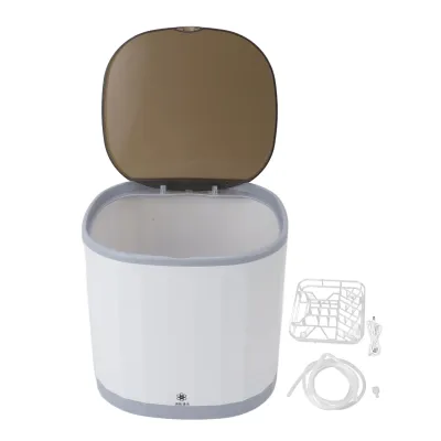 Produktbild von Mini Tassenreinigungsmaschine – vollautomatisch, 360° Rundumreinigung, 4 L Kapazität, USB wiederaufladbar, tragbar für den Haushalt