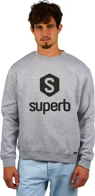 Produktbild von Superb Hexawhite 6020 langärmliges Herren-Sweatshirt mit Rundhalsausschnitt