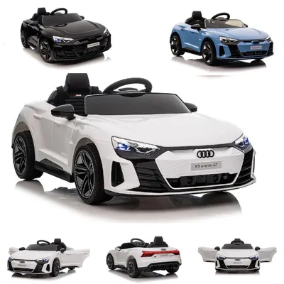 Produktbild von ES-Toys Kinder Elektroauto Audi RS E-Tron, Allradantrieb, Fernbedienung, MP3 weiß