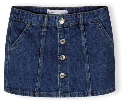 Produktbild von Minoti Rock Denim Dunkelblau Gr. 152 für Mädchen