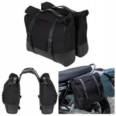 Produktbild von Stoff-Seitentaschen, Motorradtasche, 2 x 10 l, 2er-Set