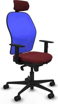Produktbild von Bürostuhl mit Kopfstütze Piqueras y Crespo 1D036N2 Granatrot