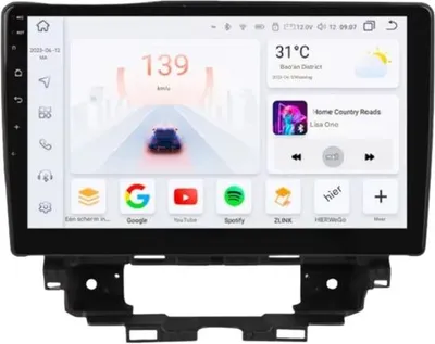 Immagine prodotto di Autoradio con Bluetooth e CarPlay per Renault Kangoo (2019-2025) - compatibile con Apple e Android - impianto stereo con sistema di navigazione - 4 GB di RAM, 32 GB di spazio di archiviazione