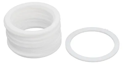 PTFE Flachdichtungsscheibe 55x45x2 mm, 15 Stück, weiß
