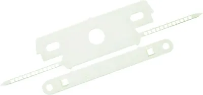 Produktbild von Abheftstreifen mit Deckschiene 80mm Kunststoff VE=100 Stück transparent