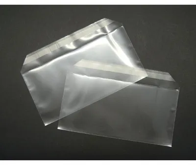 Produktbild von Briefumschläge Offset transparent DIN C6/5 100 my HK VE=100 Stück transparent