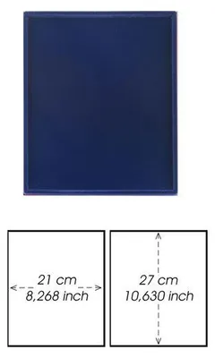 Produktbild von Prophila Collection blaue Veloureinlage für Münzbox, ohne Unterteilung (210 x 270 mm)