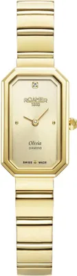Obrázek produktu pro Zegarek damski ROAMER 627845 48 39 20 złoty klasyczny