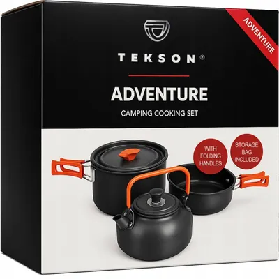 Produktbild von TEKSON ADVENTURE TEKSON Camping Kochgeschirr Set Leicht