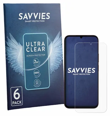 Produktbild von 6x Für OnePlus N6X Schutzfolie Savvies Displayschutz Display Schutz Folie Klar Transparent