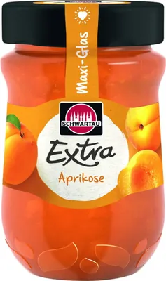 Produktbild von Schwartau Extra Aprikose Frühstück Fruchtaufstrich Maxiglas 600g