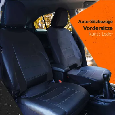Produktbild von Auto-Sitzbezüge Kunst-Leder Beige Sitzbezug  Universal Schonbezüge