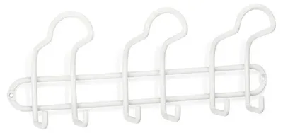Produktbild von Inofix Stahl Kleiderbügel 3 Dreifachhaken Weiß Weiß One Size