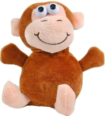 Produktbild von Winfried Kögler GmbH Labertier Affe Zulu, Plüsch, plappert alles nach, Wackelkopf, 6 Sek. Aufnahme, Batterien inkl., feucht abwischbar, braun, 16 cm, für Kinder unter 3 Jahren geeignet