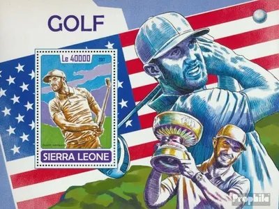 Produktbild von Briefmarken Sierra Leone 2017 Mi Block 1326 (kompl. Ausg.) postfrisch Golf