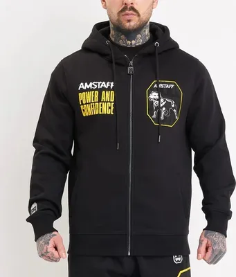 Obrázok produktu pre Pánska mikina Amstaff Solinor Ziphoodie Black - M