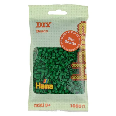 Produktbild von Hama Bügelperlen  midi grün im Beutel 1.000 Stück