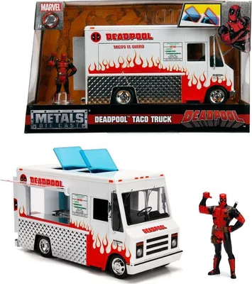 Produktbild von Jada Toys 253225000 - Marvel Deadpool Foodtruck, 1:24