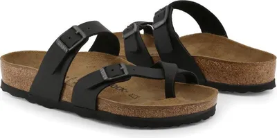 Produktbild von Birkenstock Mayari Birko-Flor Zehentrenner Black Regular-fit Größe 43