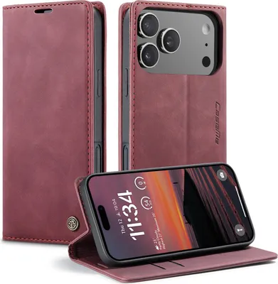 Produktbild von iPhone 17 Pro Hülle - CaseMe 013 Klapphülle - Bordeaux