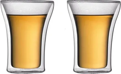 Obrázok produktu pre Sada pohárov s dvojitou stenou, BODUM Assam, 0,25 l, priehľadné, 2 kusy, borosilikátové sklo