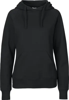 Produktbild von Neutral O83101 | Damen Hoodie / Kaputzenpulli / 100% Fairtrade-Baumwolle - Farbe: Black - Größe: S