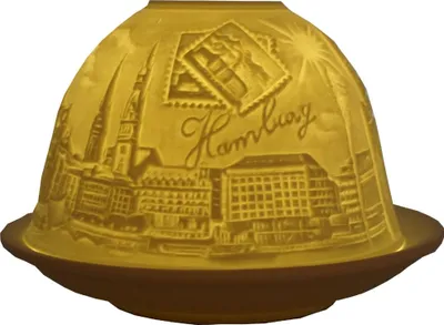 Produktbild von Teelichthalter Hamburg Rathaus Michel Speicherstadt Teelicht Windlicht Dome Light