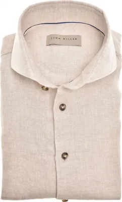 Produktbild von John Miller Tailored Fit Hemd braun 100% Leinen
