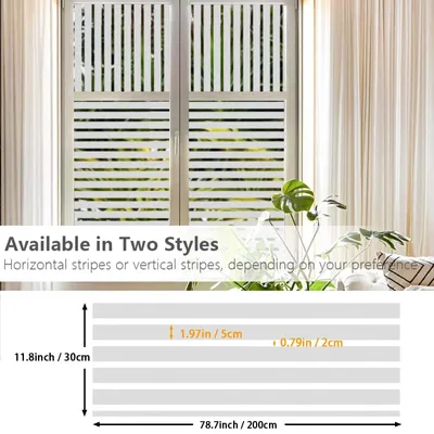 Imagen del producto de Película adhesiva para paredes con rayas opacas, de 30 x 300 cm, autoadhesiva, ideal para oficinas y hogares