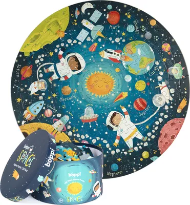 Immagine prodotto di Puzzle rotondo, 150 pezzi, Boppi - Spazio