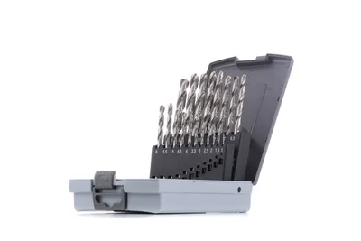 Produktbild von Ruko Spiralbohrersatz DIN338 Typ N Durchmesser 1-10mmx0,5mm HSS-G 19tlg. Kunststoff-Kassette - 214214RO
