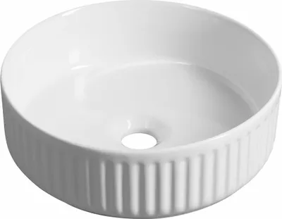 Obrázok produktu pre Umývadlo na dosku ION, keramické, priemer 36 cm, biele