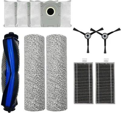 Produktbild von 10-teilige Zubehörset für Ecovacs X8 PRO/X8 OMNI - Staubsauger - 1 Hauptborste, 2 Rolle-Düfte, 2 Seitenborsten, 2 HEPA-Filter, 3 Staubbeutel