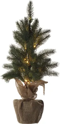 LED Weihnachtsbaum, 52 cm, 3x AA, Innen, warmweiss, Timer