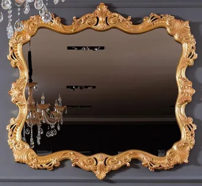 Produktbild von Casa Padrino Luxus Barock Spiegel Gold - Prunkvoller Massivholz Wandspiegel im Barockstil - Handgefertigte Barock Möbel