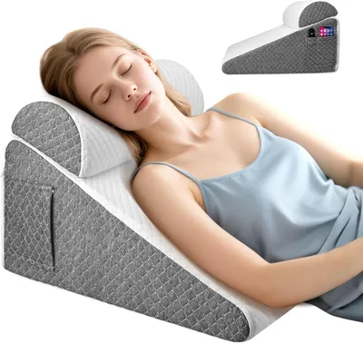 Obrázok produktu pre Klinový vankúš, ergonomický vankúš, proti refluxu, opierka chrbta, do postele