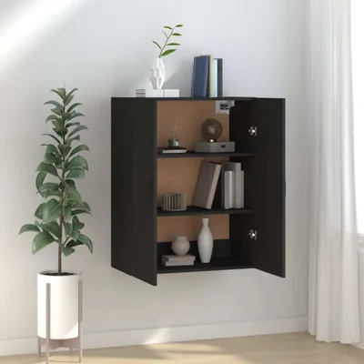 Zdjęcie produktu dla vidaXL Szafka ścienna czarna 69,5x34x90 cm Materiał drewnopochodny