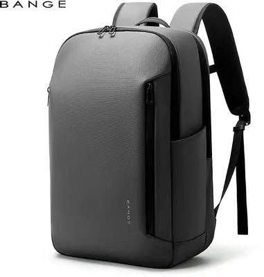 Imagen del producto de CarryQuest® - BANGE - Mochila para portátil de 15,6 pulgadas, resistente al agua, 20 litros, color gris