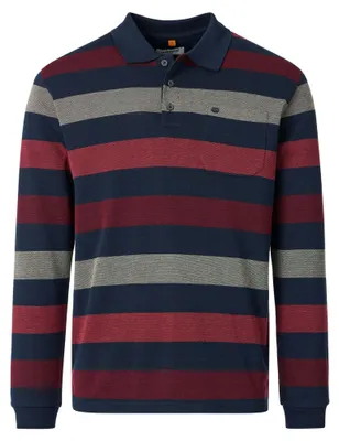 Produktbild von Redmond - Herren Polo-Shirt Langarm (262890700), Größe:M, Farbe:Rot(501)