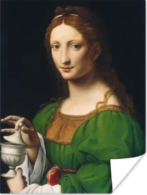 Produktbild von MuchoWow® Poster Maria Magdalena - Leonardo da Vinci 60x80 cm - Schlafzimmer Dekoration