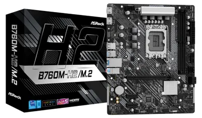 Immagine prodotto di Asrock B760M-H2/M.2 Intel B760 LGA 1700 micro ATX