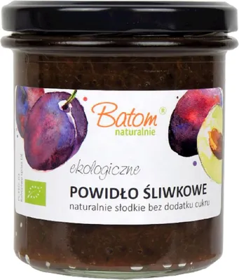 POWIDŁA ŚLIWKOWE BEZ DODATKU CUKRÓW BIO 340 g - BATOM