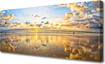 Produktbild von Tulup Leinwand-Bilder 125x50 Wandbild Canvas Kunstdruck Meer Landschaft