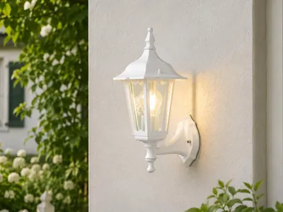 Produktbild von Konstsmide Firenze Up weiß lackiertes Aluminium, klares Glas 7232-250
