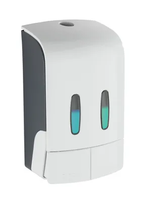Produktbild von WENKO Desinfektionsmittel Seifen Spender Wandmontage 960 ml Tartas White Bad WC