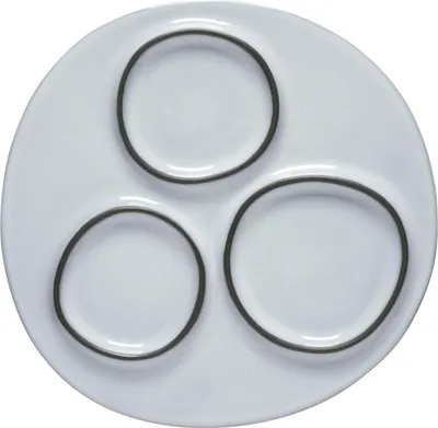 Immagine prodotto di COSTA NOVA Ambar Piatto piano, rotondo, a tre scomparti, bianco, ø: 202 mm