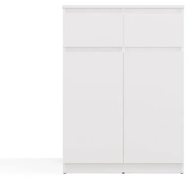 Produktbild von Kommode Malwa 2DD2S Schrank mit 2 Türen und 2 Schubladen, mattweiß
