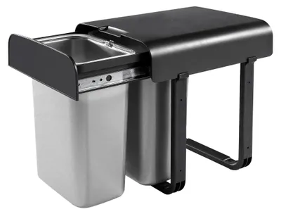 Produktbild von EKOTECH Abfallsammler 16 (2x8) Liter ALADIN für 40 cm Schrankbreite