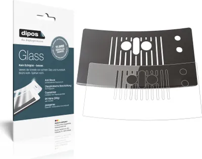 Produktbild von 1x Schutzfolie für NIVONA NICR 767 Tropfblech - Anti-Shock 9H Folie dipos Glass Kunststoffglas